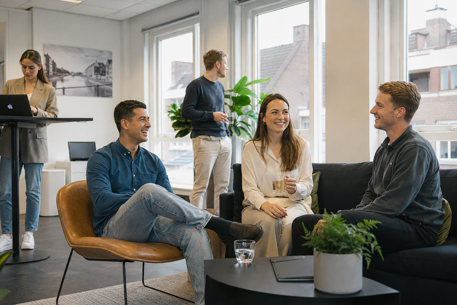 Het De Boer-team in een moderne werkomgeving