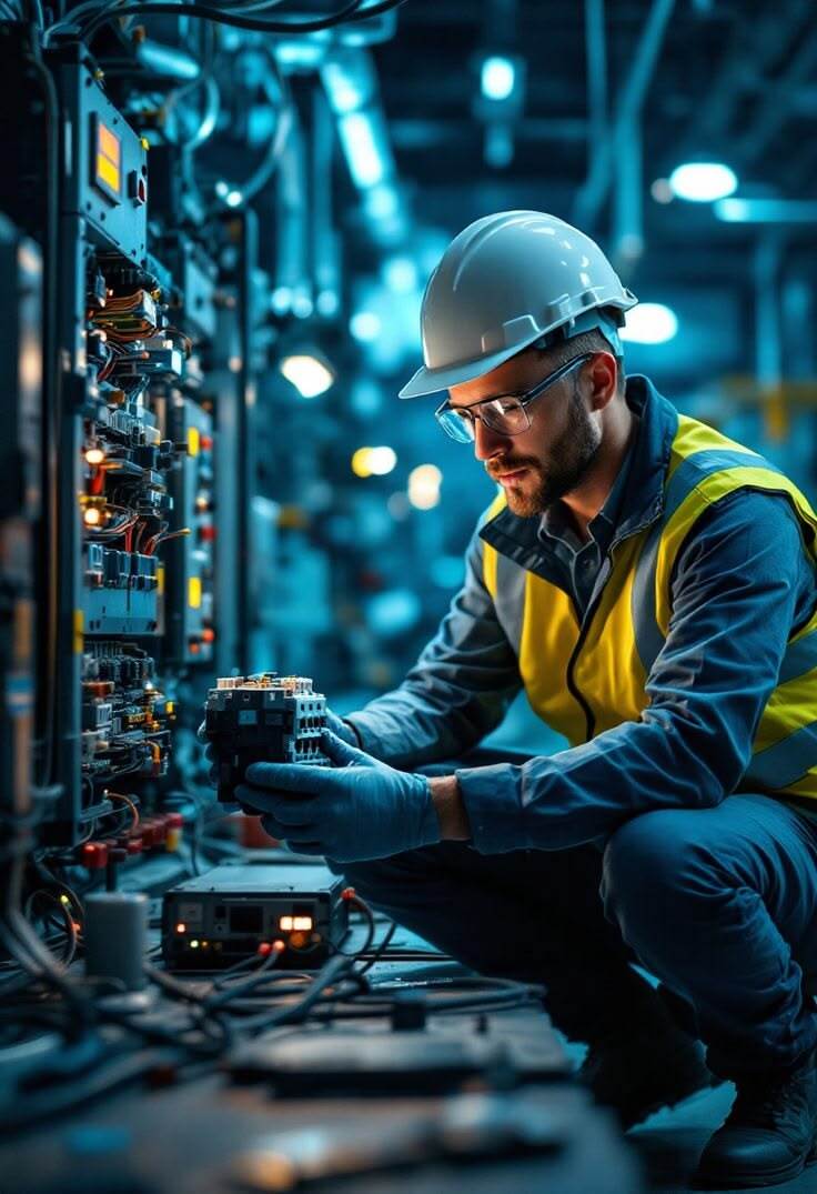 Professional in Elektrotechniek aan het werk